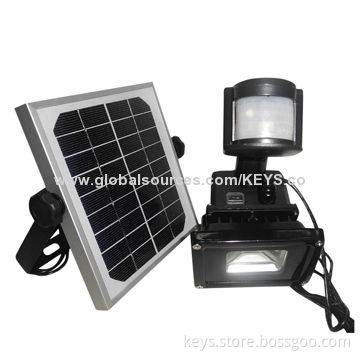 Solar LED Flood Security Garden Light with PIR Motion Sensor